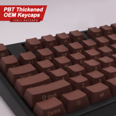 Knappsatser för mekaniskt tangentbord kaffe choklad färg pbt oem profil höjd 104 nycklar för 60% 68% 80% gk61 sk61 anne pro 2 pc - Inget tryck