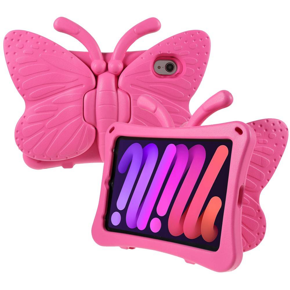 iPad Mini 6 2021 / Mini A17 Pro 2024 Skal med stativ - Rosa