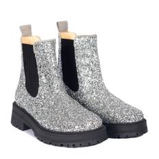 angulus - Glitter chelsea støvler - Grå - str. 35