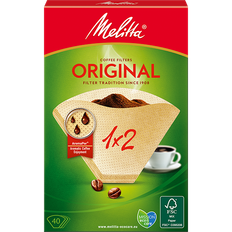 Melitta® kaffefilter Original, 1x2®, brun, 40 st