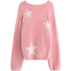 Lindex Sweater Feather Yarn Str 134-140 - Pink Strik hos Magasin