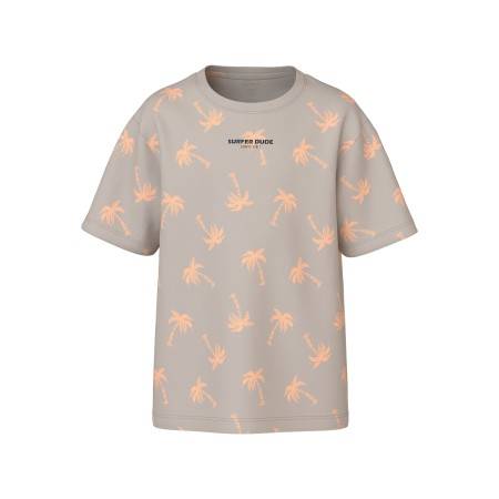 NAME IT T-shirt Venzel Chateau Gray Palm Green