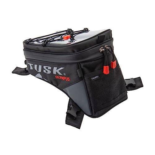 Tusk Olympus Adventure motorcykel tank bag (stor) | Vattentäta dragkedjor, telefon/kartficka; passar ADV, Dual Sport, Touring, Dirt Bikes