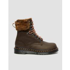 Dr. Martens 1460 Serena Collar Faux Fur Lined Ankle Støvle - Brun - str. 36