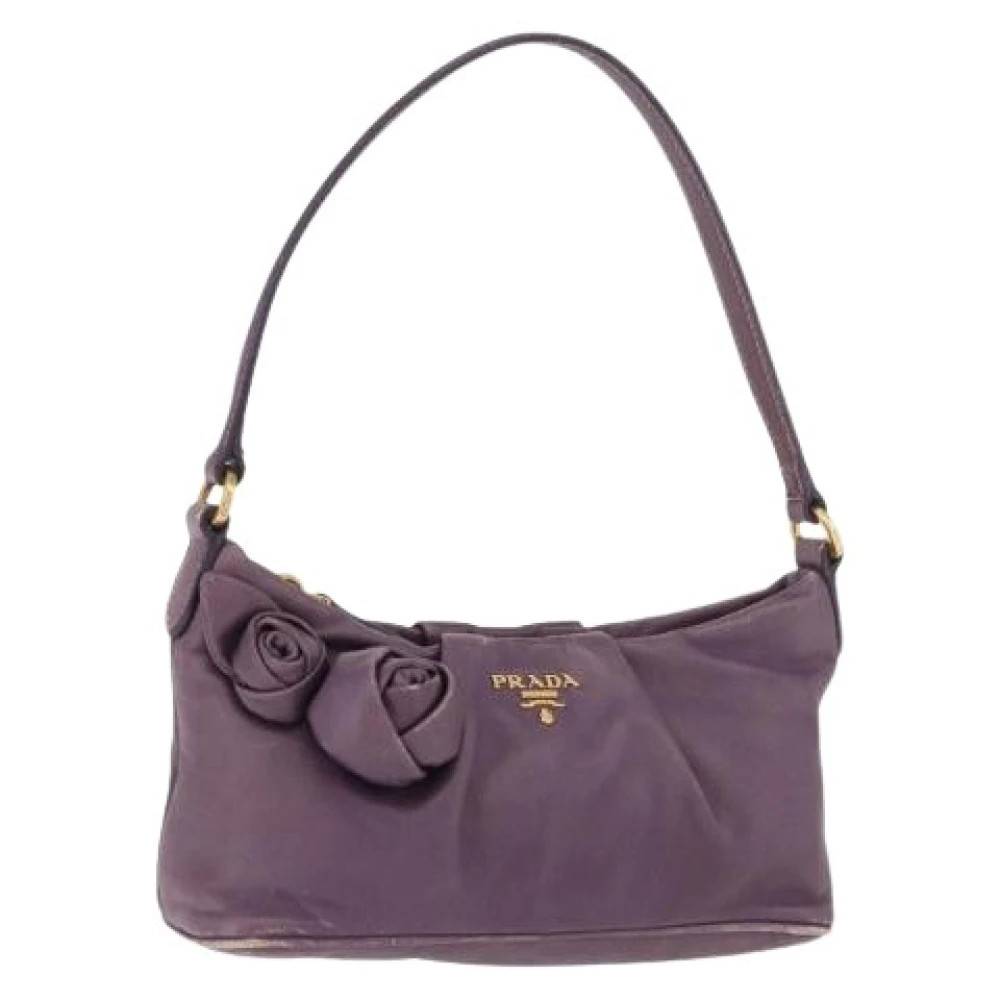 Prada Vintage Pre-owned Accessory Pouch - Vintage - Dame - Lilla - ONE SIZE - Uld