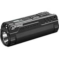 IMALENT BL50 Uppladdningsbar LED-ficklampa 3 600 lumen, med vitt och UV-ljus, minificklampa med hög prestanda - 6 lägen, OLED-skärm för camping, vandring, cykling, nödsituationer (svart)