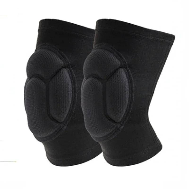 2pcs Elastic Thickened Sponge Knee Pads Support Sports Fitness Gear Basketball Volleyball Brace Protector Gym Non-Slip Knee Pads for adult
