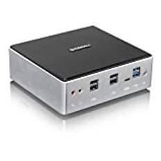 Mini PC Windows 11 Core i7 8559U,Mini Dator 16GB RAM DDR4 128GB NVME SSD,Mini Stationär Dator HDMI DP 4K Type-C USB 3.0 Dubbla LAN WIFI QIKEMALL