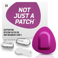 Not Just a Patch plastre til Dexcom og MiaoMiao, 20 stk. (Lilla)