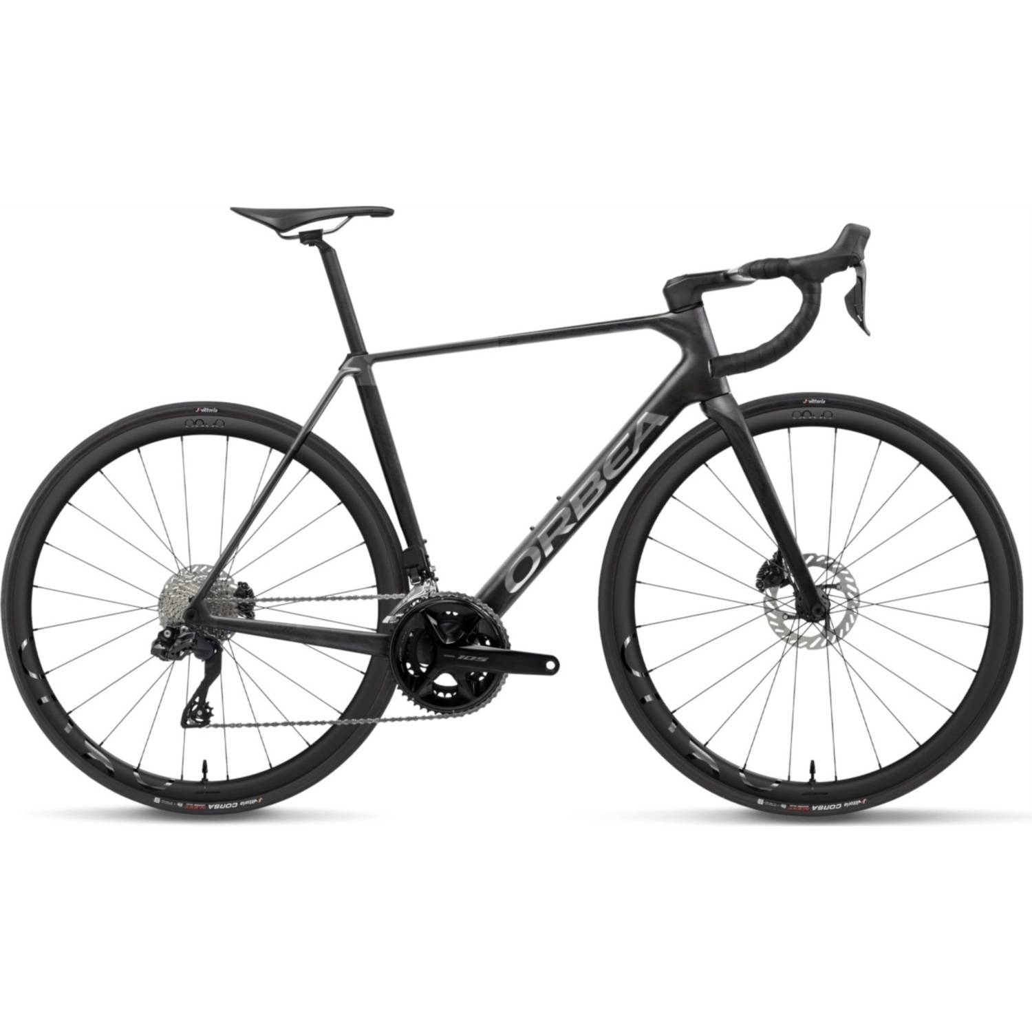 Racercykel allround Orbea Orca M35i Diamond Carbon/Titan Grey 55 - Svart Silver ( )