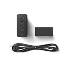 Native Union Fast GaN Charger PD 140W - 4-portars Power Delivery 3.1 stationär laddningsstation med skrivbordsstativ för MacBook Pro, iPads, iPhones, Galaxy och de flesta typ-C-enheter