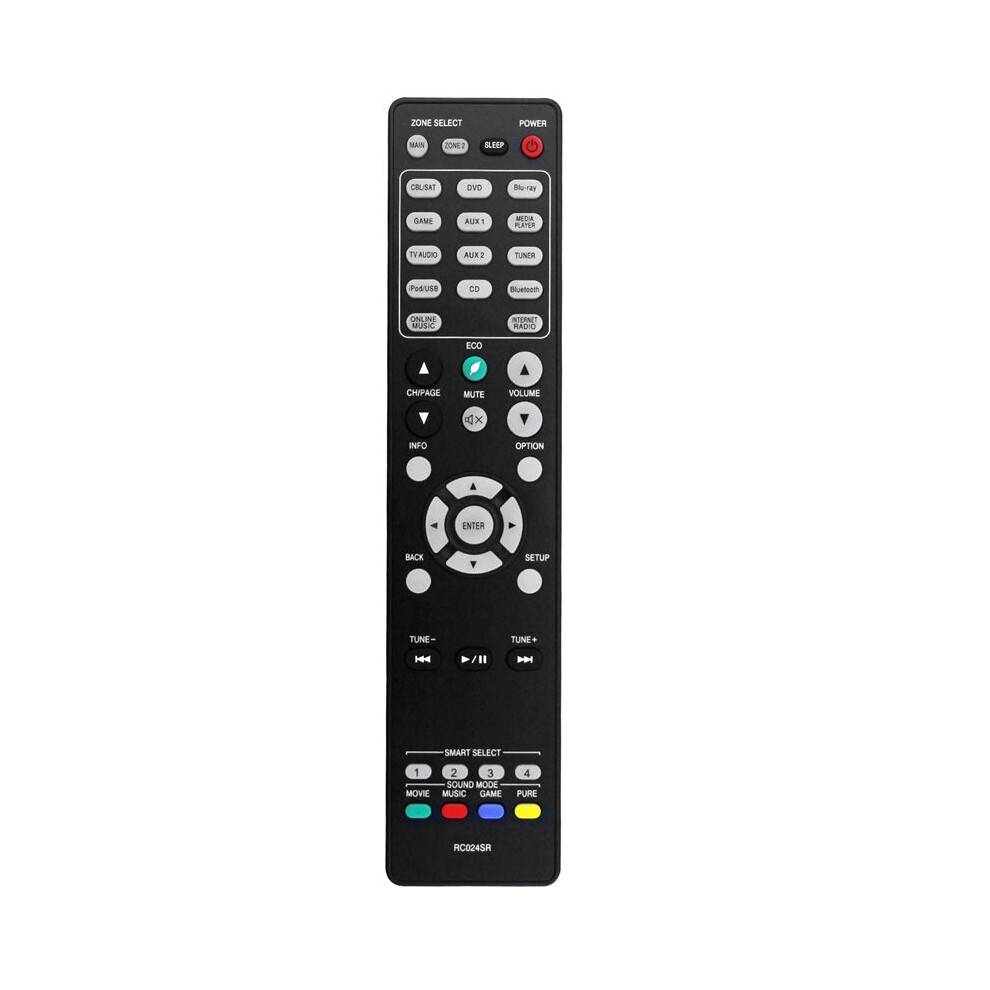 Replace RC024SR Remote for AV Surround Receiver Sub RC025SR RC017SR NR1605 NR1606 SR5010 SR5011 NR1607 SR5009