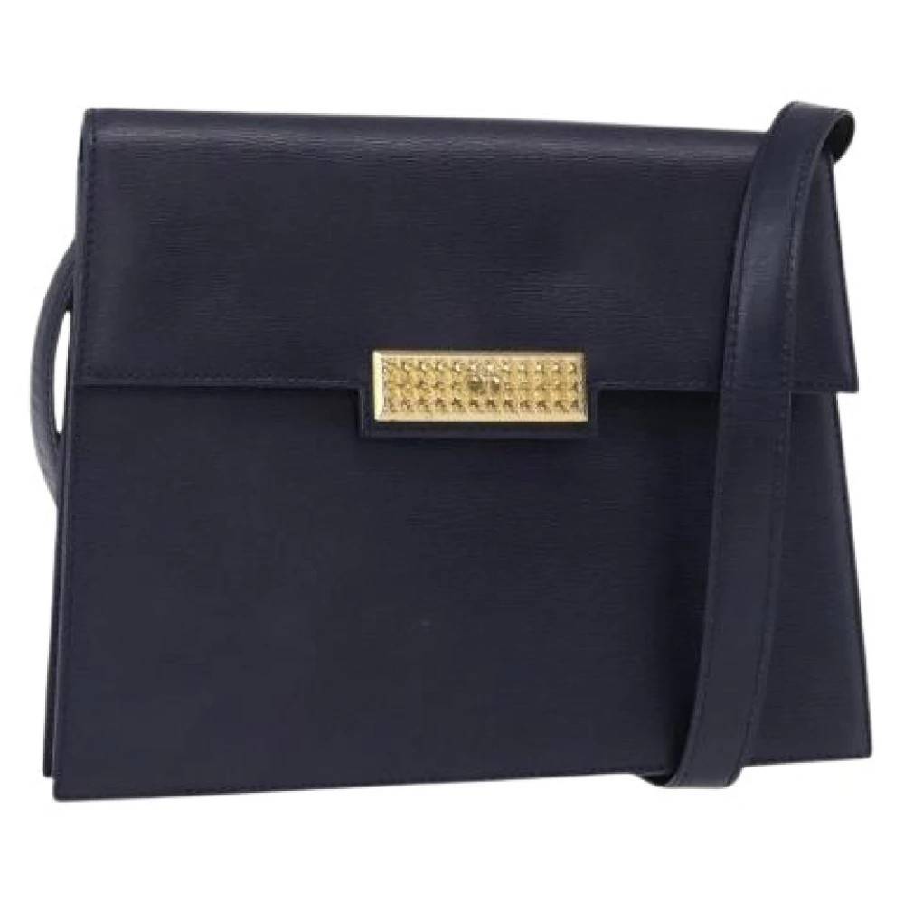 Dior Vintage Pre-owned Vintage Skuldertaske - Vintage - Dame - Blå - ONE SIZE - Uld