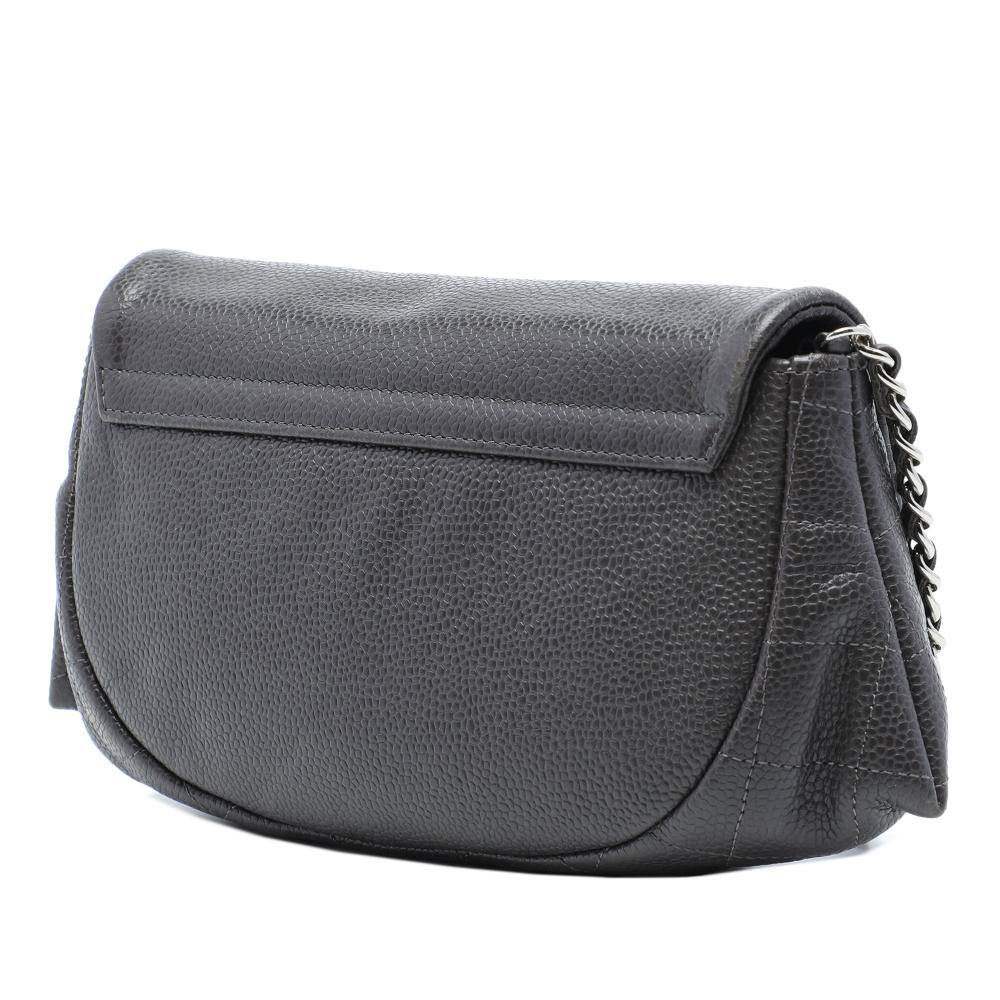 Chanel Vintage Chanel Flap Bag Stl. - Chanel Vintage Från Magasin - Grey (L 13cm x W 19cm x D 5cm)