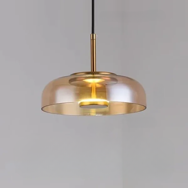 MetroLuxe LED Hänglampa – Modern Justerbar Designlampa för Stilig Interiör - Amber / Kall vit