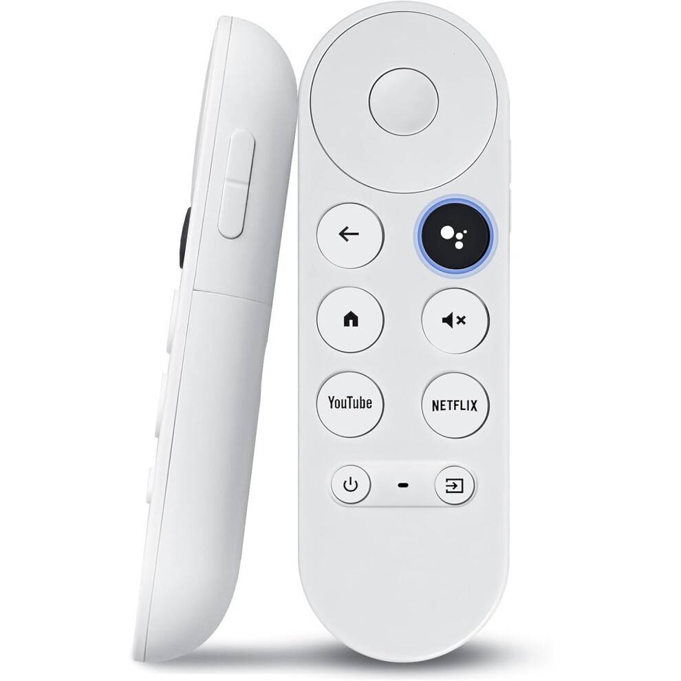 Erstatning Voice Fjernbetjening til Google Chromecast 4k Snow Streaming Media Player, Fjernbetjening til Chromecast med Google (Fjernbetjening Only)