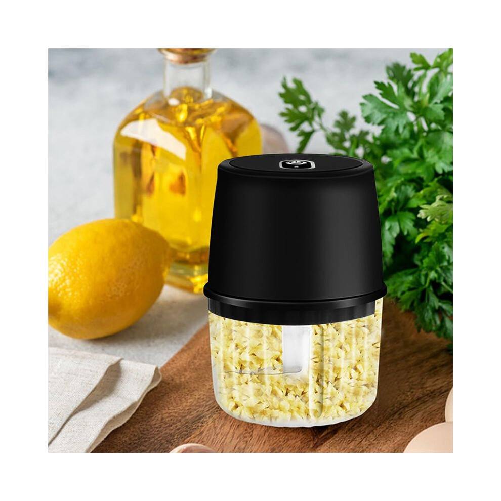 Electric Garlic Chopper, USB Rechargeable, Portable Wireless Food Chopper, Small Food Processor - 250ML