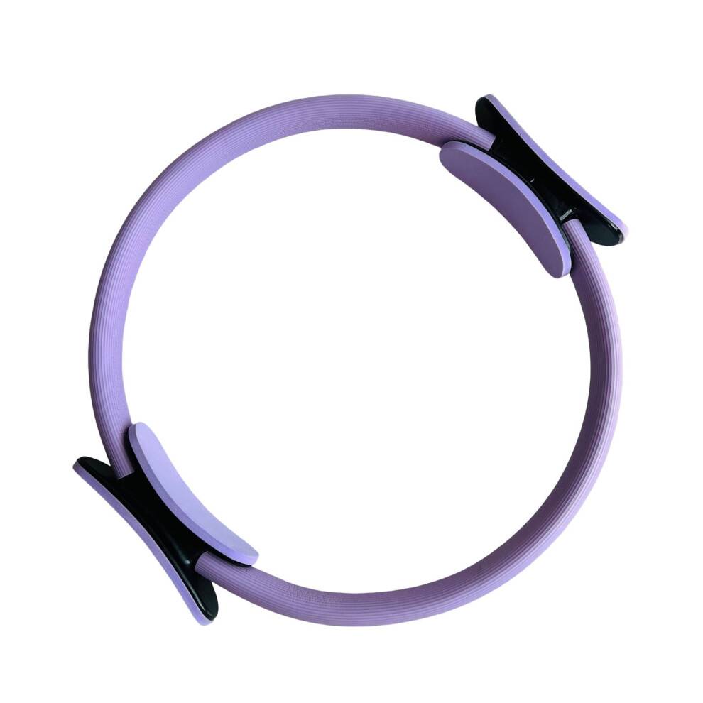 14" yogaringe med polstrede håndtag – Let, holdbar pilatesring i skum til arme, lår, ben og core; kompatibel med yoga og pilates