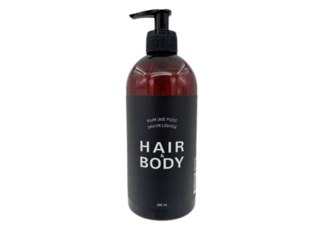 Cremesæbe Hair and Body Soap Rose 500ml med Parfume og Pumpe.