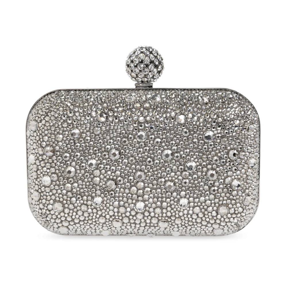 Jimmy Choo Cloud Clutch - Tasker - Dame - Grå - ONE SIZE - Satin