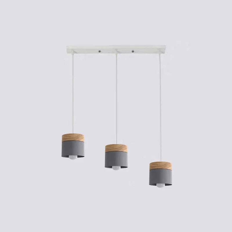 DesignBoîte Lampa - Elegant Morandi Taklampa för Varje Interiör - Grå / Varmvit / Rektangulär