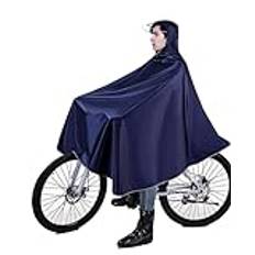 QMAHA Regnponcho för Cykling, Vattentät Regnponcho Multifunktionell Regnkappa, Återanvändbar Regncape Regnjacka med Huva för Män/Kvinnor