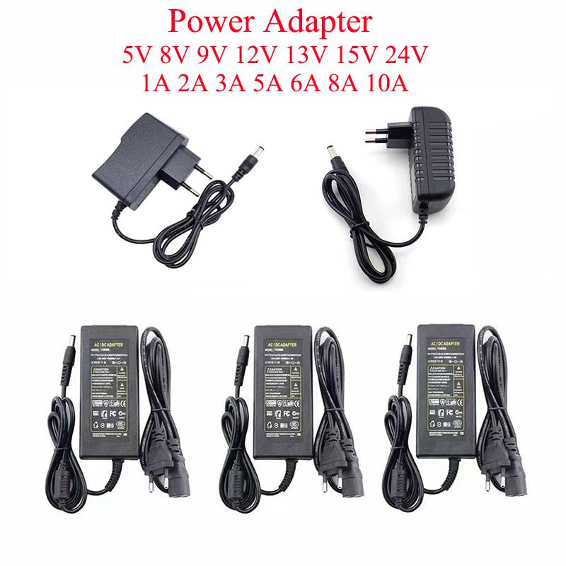 AC 220V TO DC 5V 6V 8V 9V 12V 13V 15V 24V LED Power Supply Adapter 1A 2A 3A 5A 6A 8A 10A Power Supply Adapter 220 V PowerSupply