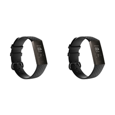 Fitbit Charge 3 / 4 Sort Silicone Rem - 2x Pack