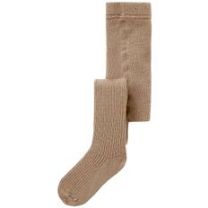 Lil' Atelier Strumpbyxor - Rib - NbnRakel - Tigers Eye/Melange - Lil Atelier - 62/68 - Strumpbyxor
