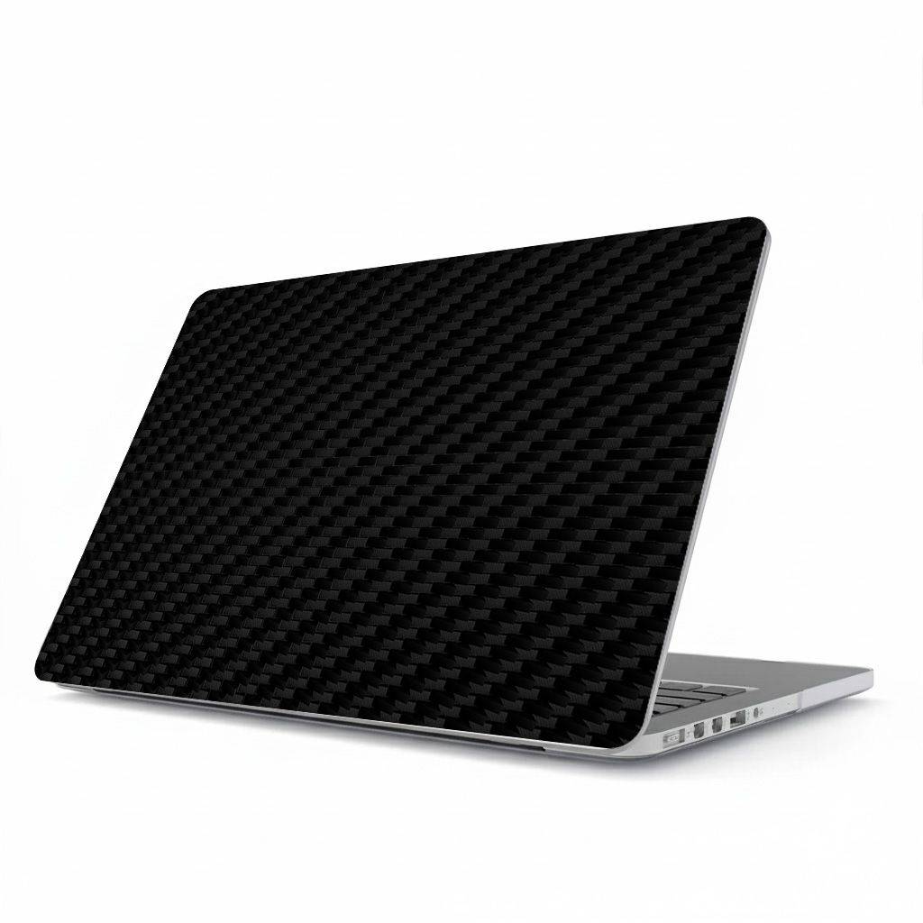 Klistermærke - Macbook Cover - Sort Carbon