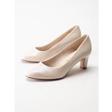 Tamaris - Beige pumps i skinnimitation storlek 42 Klackskor - Rose Pearl (42)