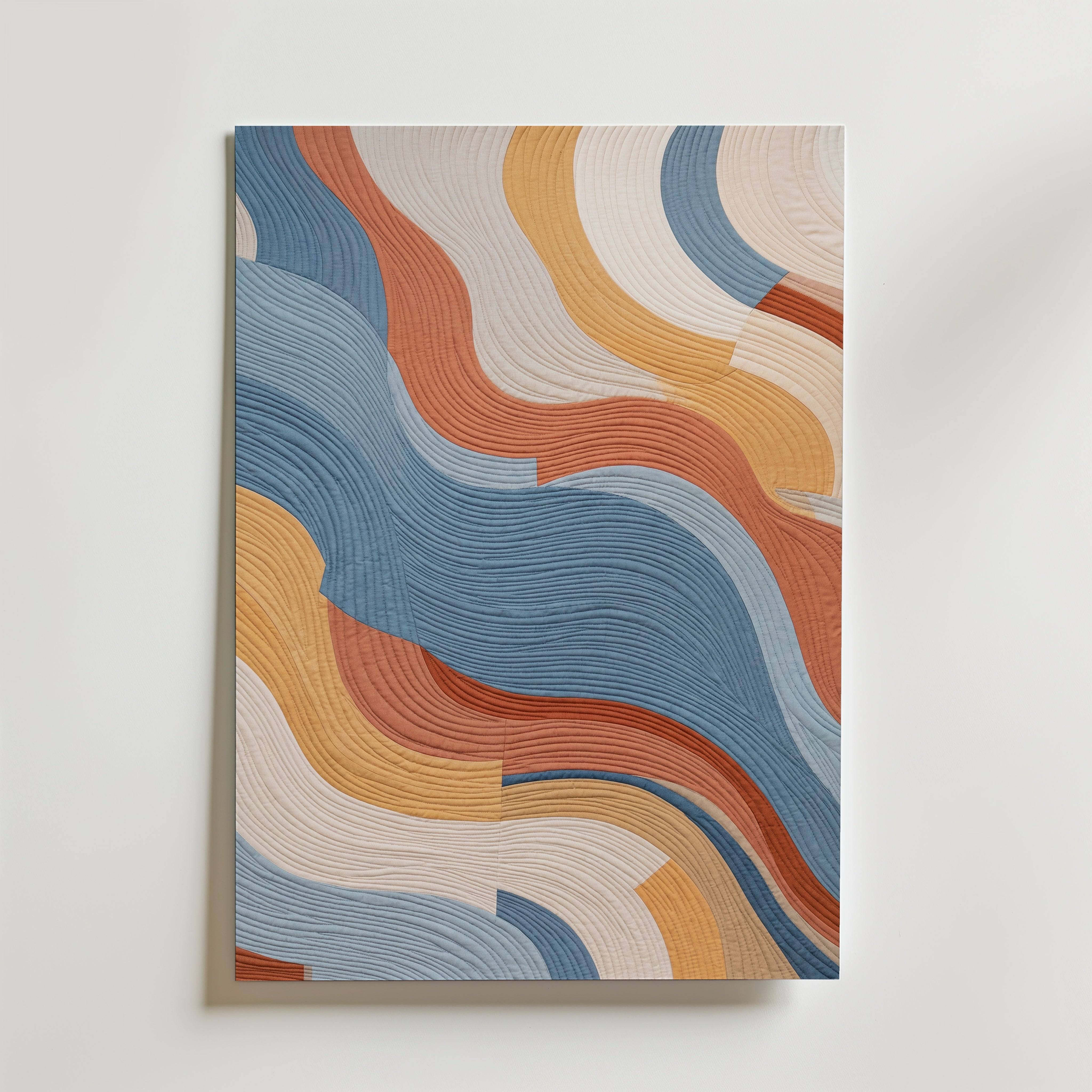 Earth Waves Poster - Premium Canvas 50x70 cm