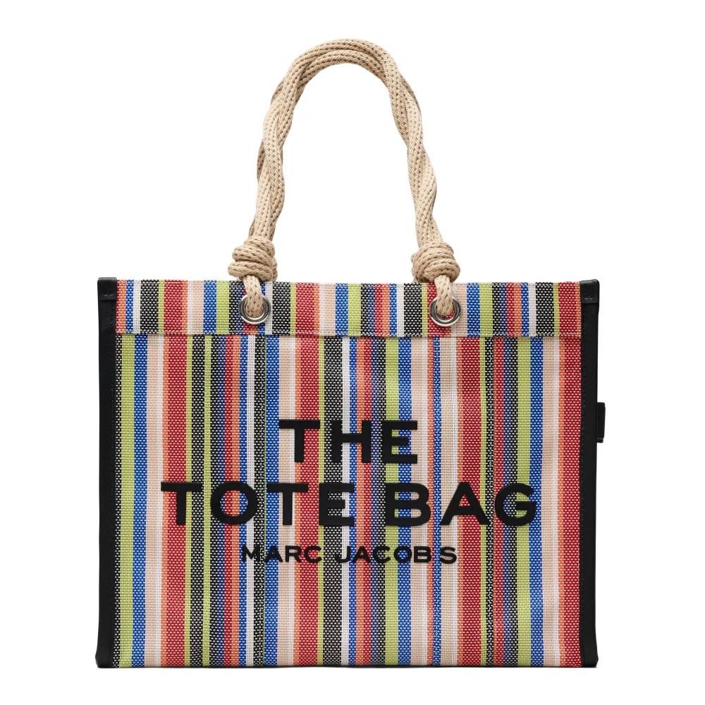 Marc Jacobs Stripe Mesh Large Tote Bag - Tasker - Dame - Flerfarvet - ONE SIZE - Læder