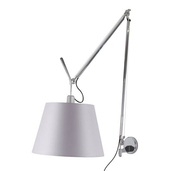 Tolomeo Mega Vägglampa Satin 42cm med Dimmer - Aluminium / Satin