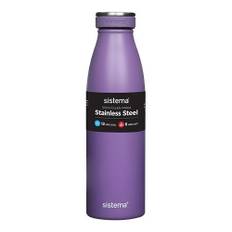 Drikkedunk med termo i rustfrit stål Lilla - 500 ml - Sistema