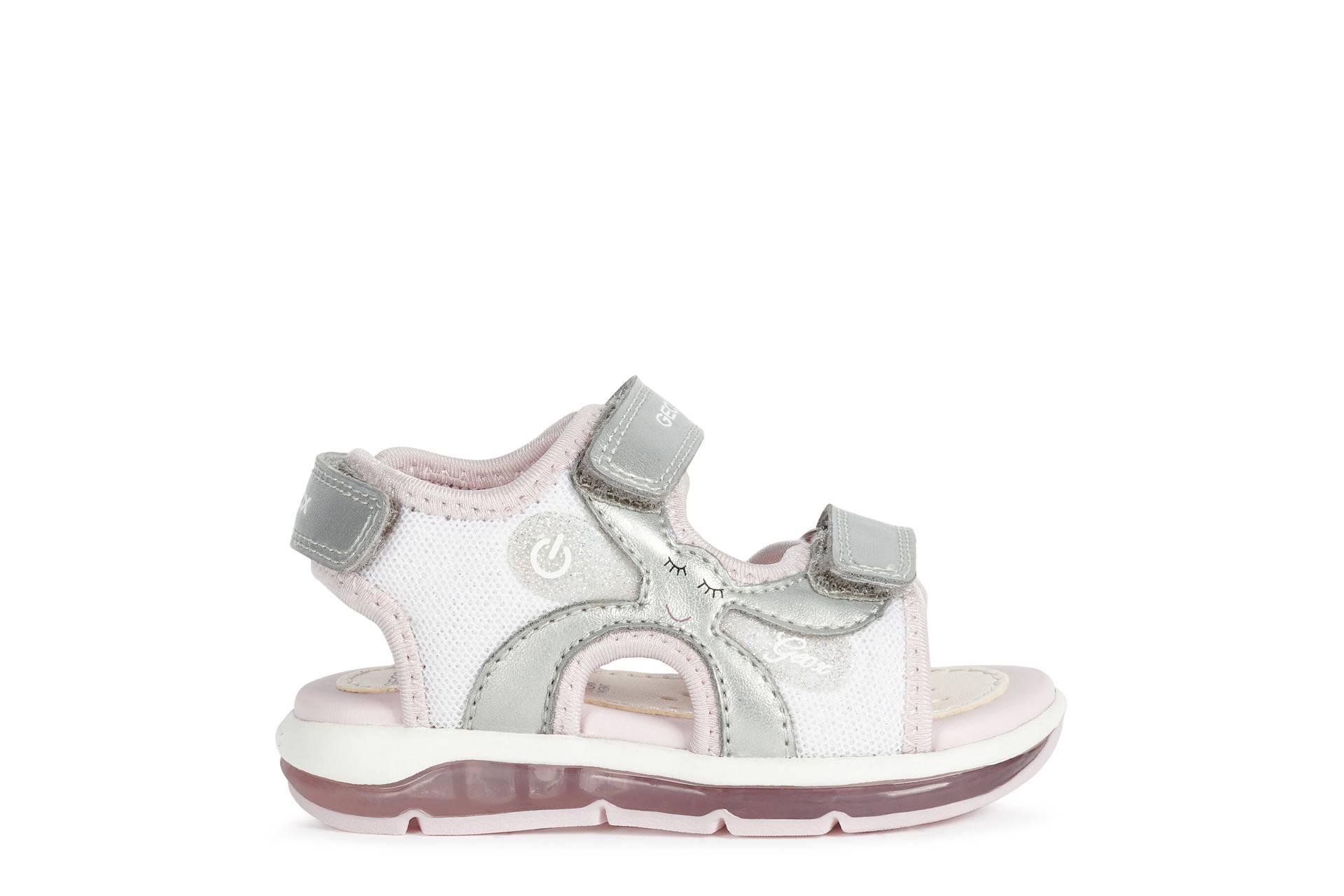 GEOX TODO B150EA Blinkesandal Silver/Pink str. 23