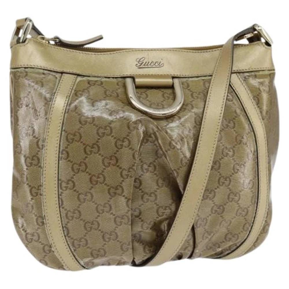 Gucci Vintage Pre-owned Vintage Læder Crossbody Taske - Vintage - Dame - Beige - ONE SIZE - Læder