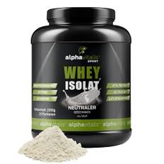 Whey Isolate Neutral ohne Süßstoff 1KG Protein Pulver - 87% Proteingehalt - Eiweißpulver zuckerfrei & fettfrei - 100% leckerer WPI Proteinshake für den Muskelaufbau (geschmacksneutral)