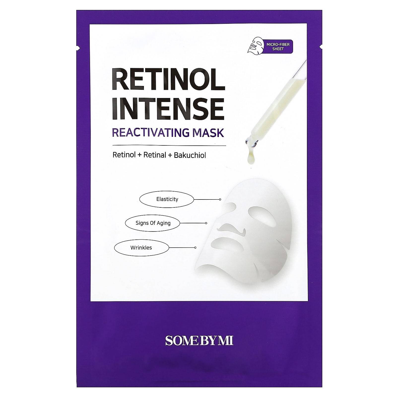 Retinol Intense Reactivating Beauty Mask, 1 Arkmask, 22G(0.77Oz)