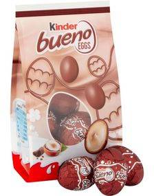 Kinder Bueno Eggs - Mjölkchokladägg Med Krämig Hasselnötsfyllning 80 Gram