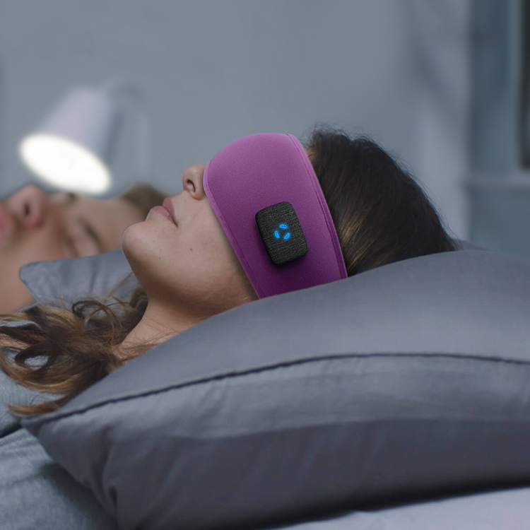 Sovmask med Inbyggda Bluetooth-hörlurar