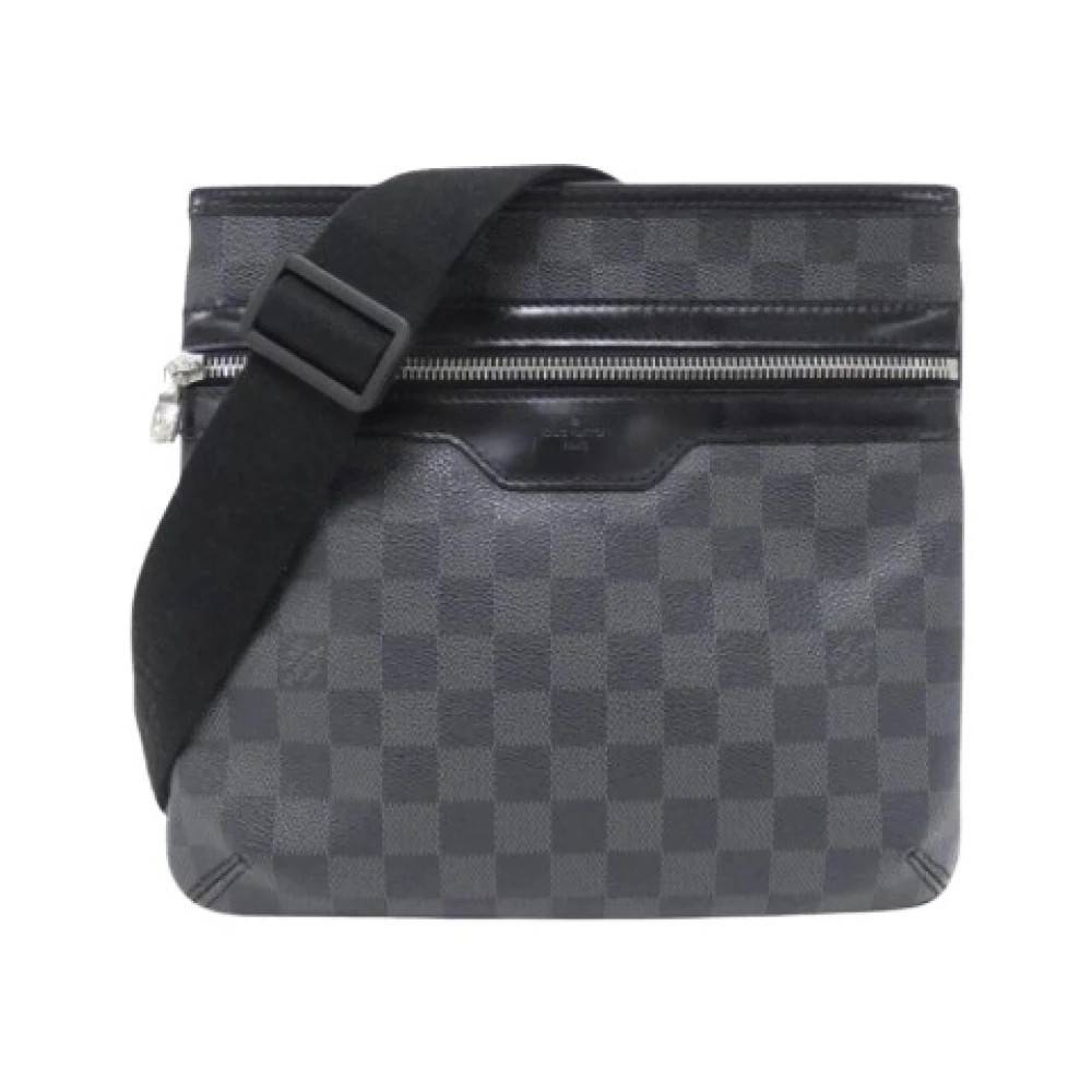 Louis Vuitton Vintage - Pre-owned Damier Graphite Axelremsväska Vintage - Herr - ONE Size -
