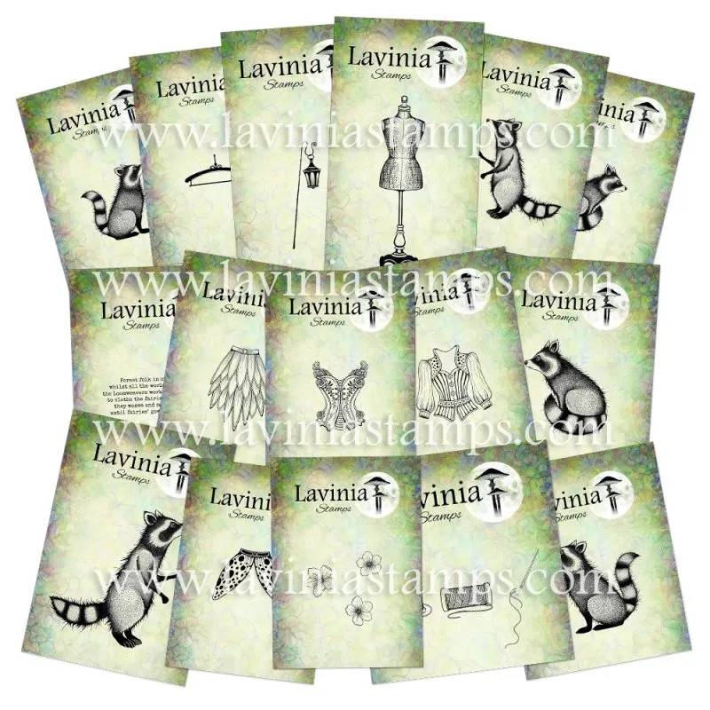 Lavinia Stamps Clear Stamps - The Loomweavers’ Complete Collection (16 stamps)