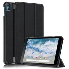 Nokia T10 (2022) - Tri-Fold læder cover - Sort