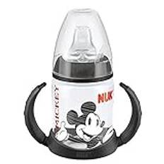 NUK First Choice+ Sippy Cup, Leak-Proof Design with Soft Silicone Spout, 6-18 Months, 150ml, Disney Mickey Mouse, 1 Count