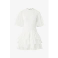 By Malina - Klänning Minnie Short Sleeve Lace Mini Dress - Vit