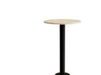 (ComputerSalg) Bord Cirkum, Ø700mm, højde 1100 mm, massiv birk med alugråt stel