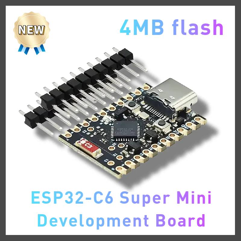 High-Quali ESP32-C6 Super Mini Development Board WiFi Bluetooth Module 4MB Flash Type-C ESP32-C6FH4 Brand New Original Chip
