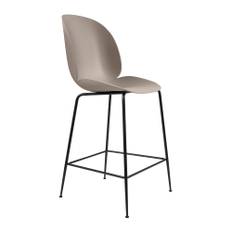 Gubi - Beetle Counter Chair Unuph. 65 cm - New Beige/Black - Barstolar - GamFratesi - Metall/Trä