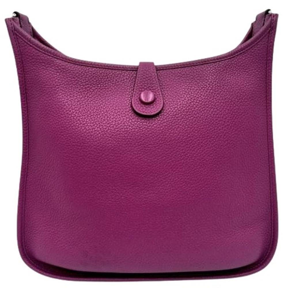 Hermès Vintage Pre-owned Skuldertaske - Vintage - Dame - Lilla - ONE SIZE - Uld